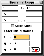 Domain and Range Window 