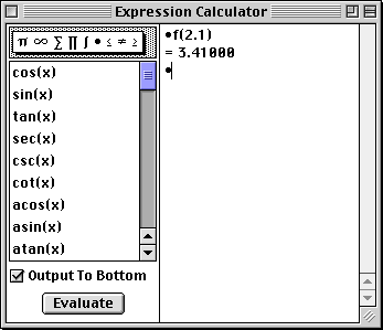 f(2.1) = 3.41000
