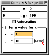 Domain and Range Window 