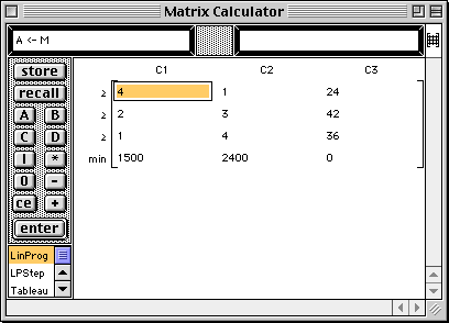 Matrix4 in Matrix Calculator