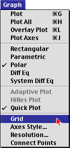Grid menu item