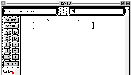 Resize data table to 21 rows