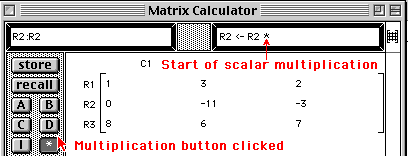 Start of scalar multiplication