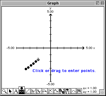 Using the mouse to enter points