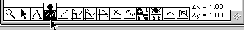 Coordinate/Point tool selected