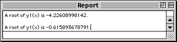 Approximate Negative Root Value